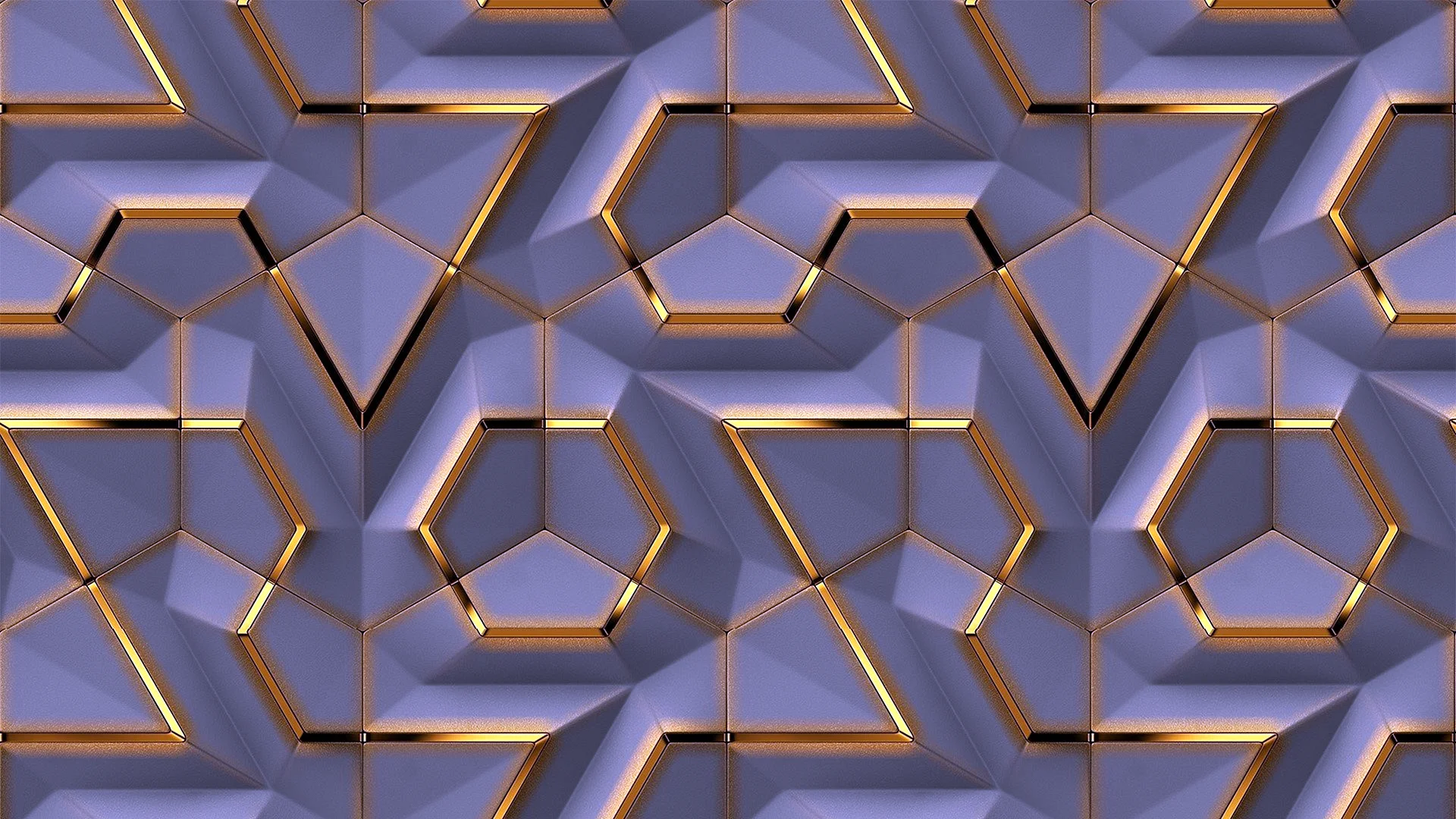 Seamless Wall Panels 3D Wallpaper