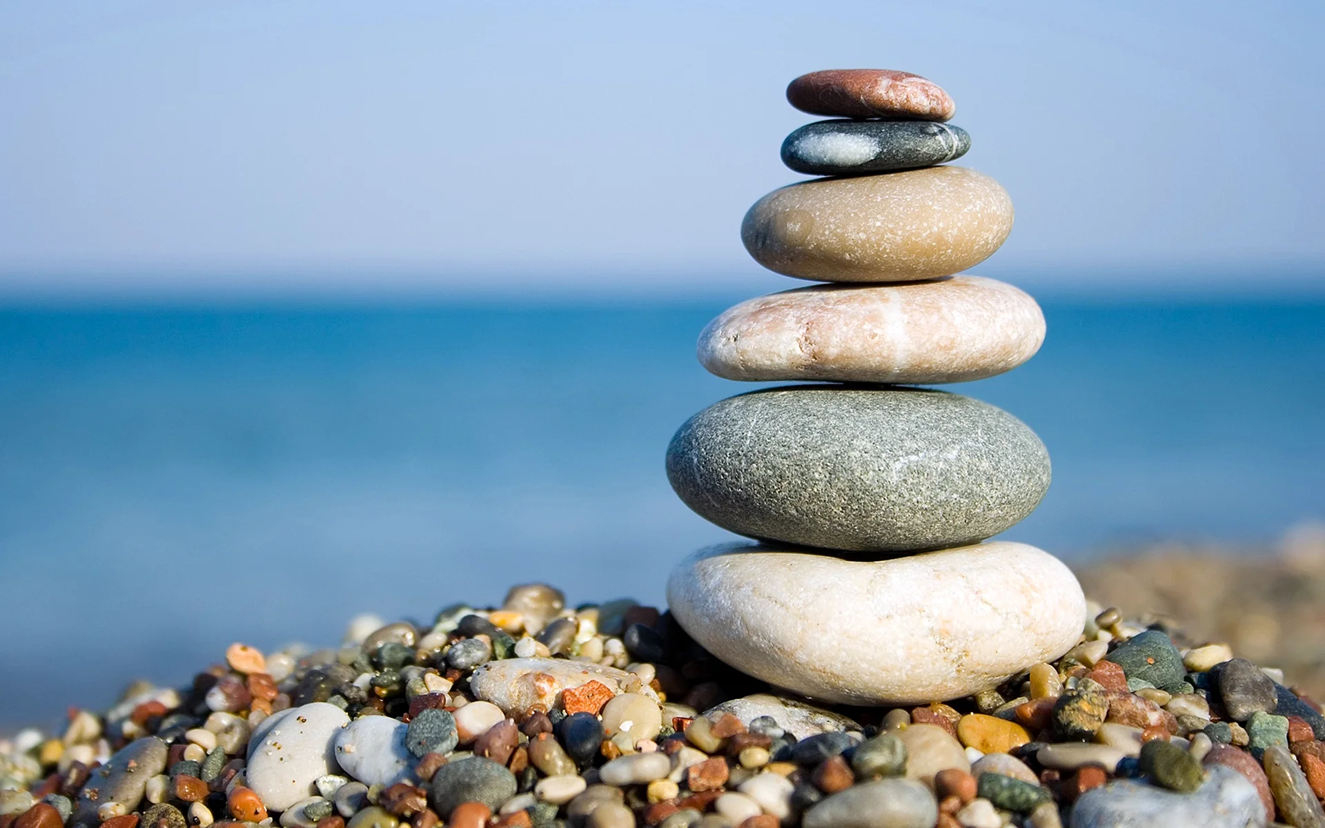 Seaside Stones Wallpaper