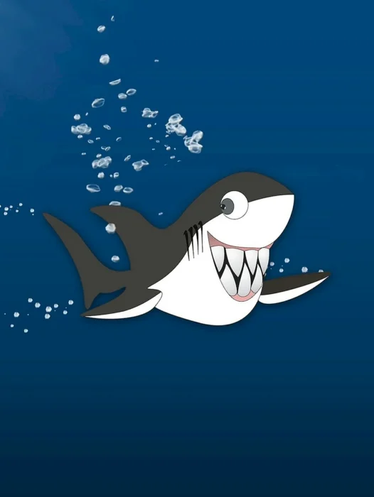 Shark Cartoon Wallpaper