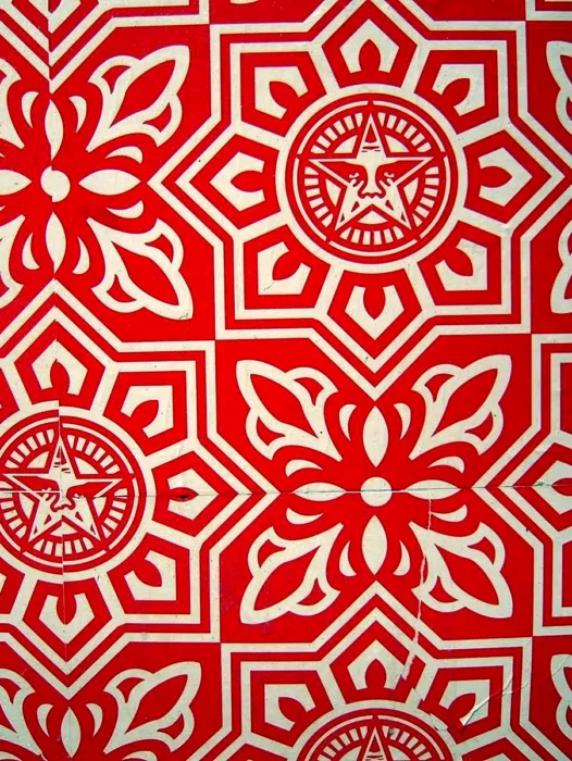 Shepard Fairey Pattern Wallpaper