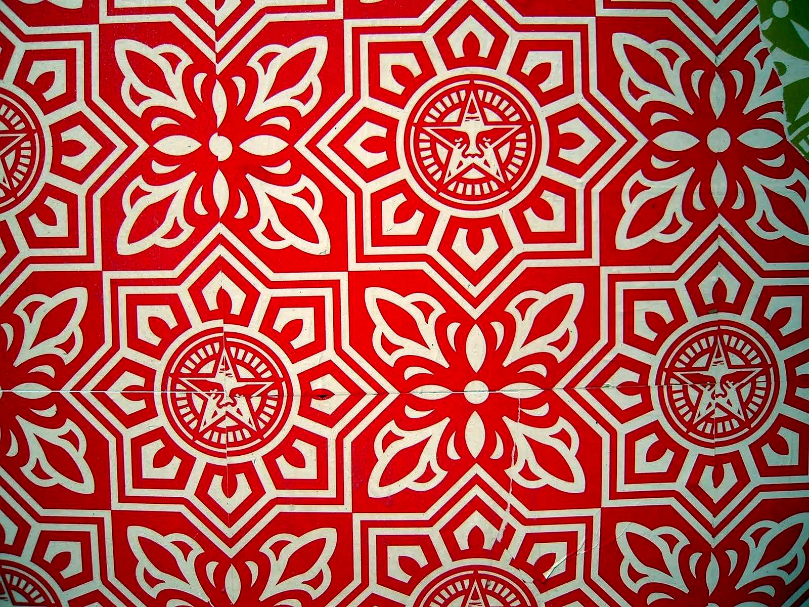 Shepard Fairey Pattern Wallpaper