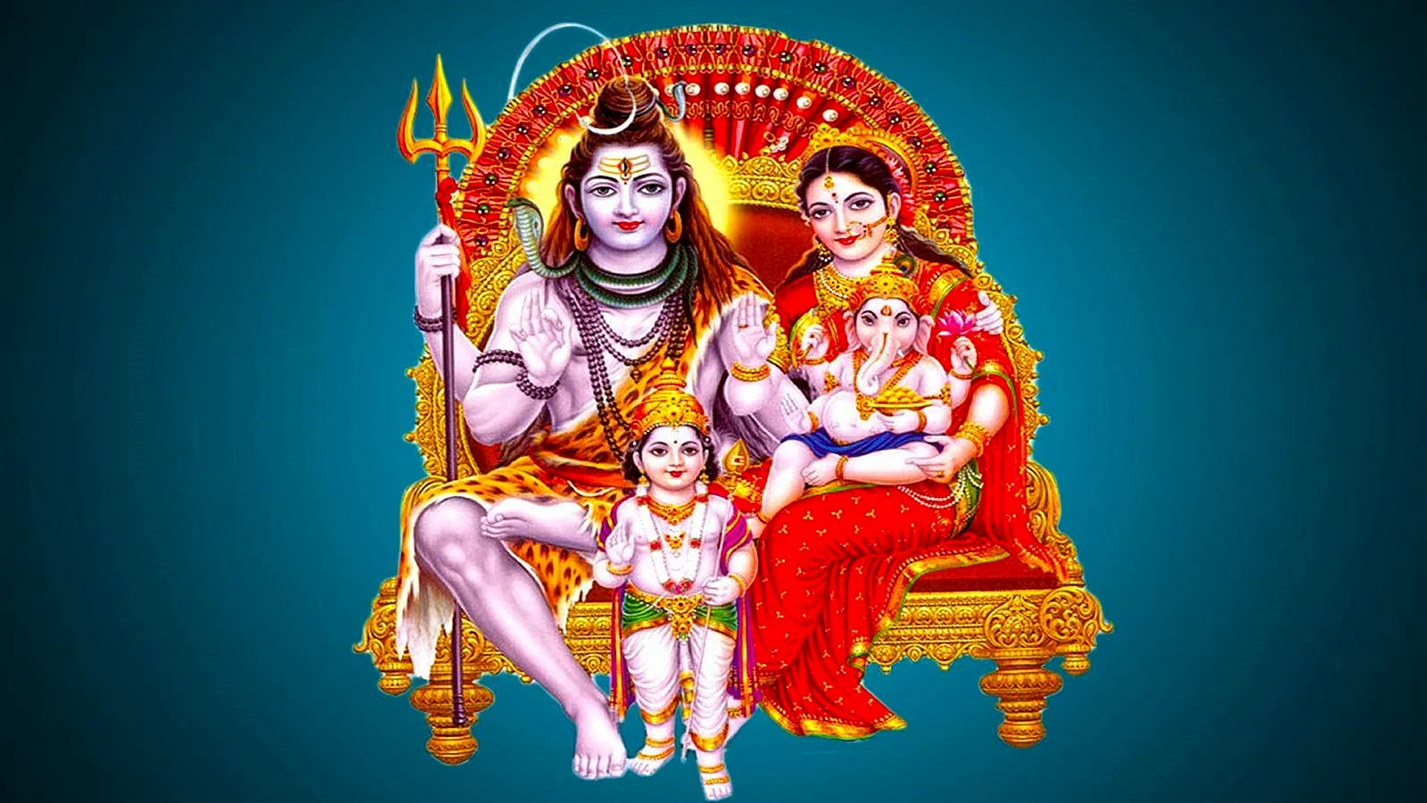 Shiv Family Wallpaper