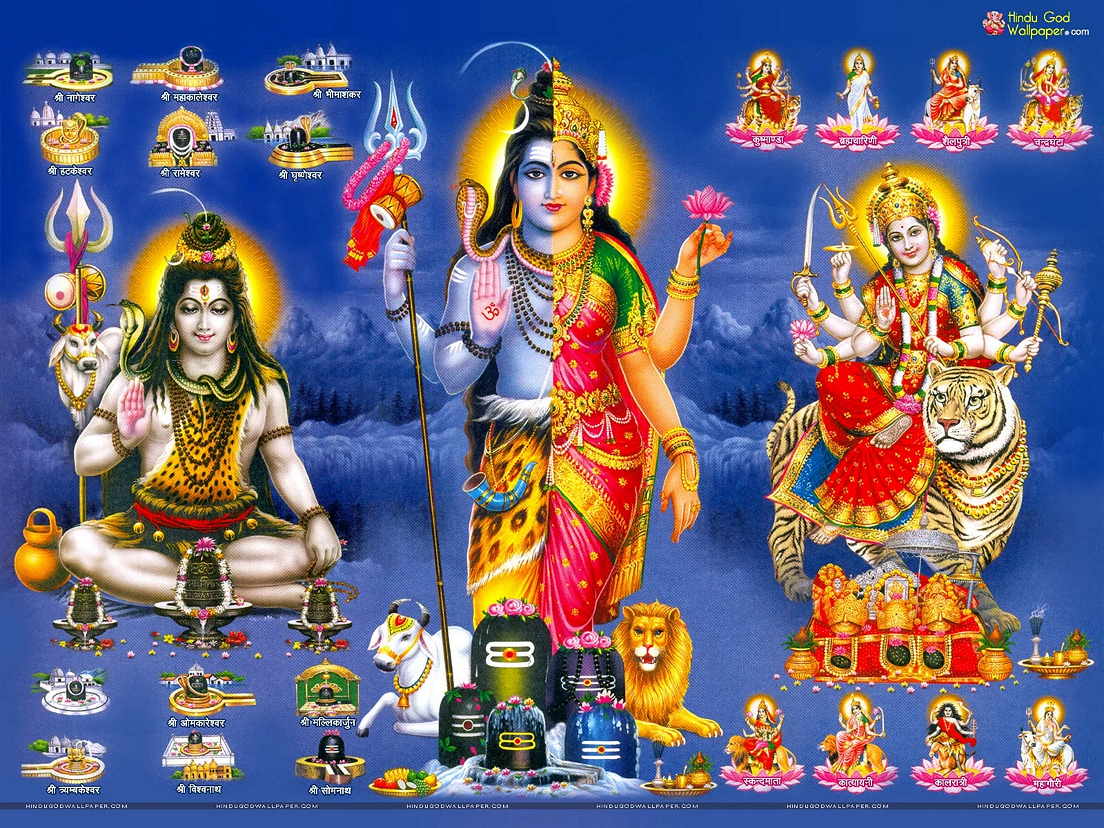 Shiv Ji Family Wallpaper