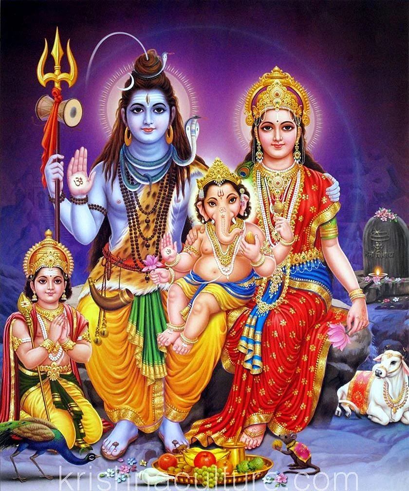 Shiv Ji Family Wallpaper