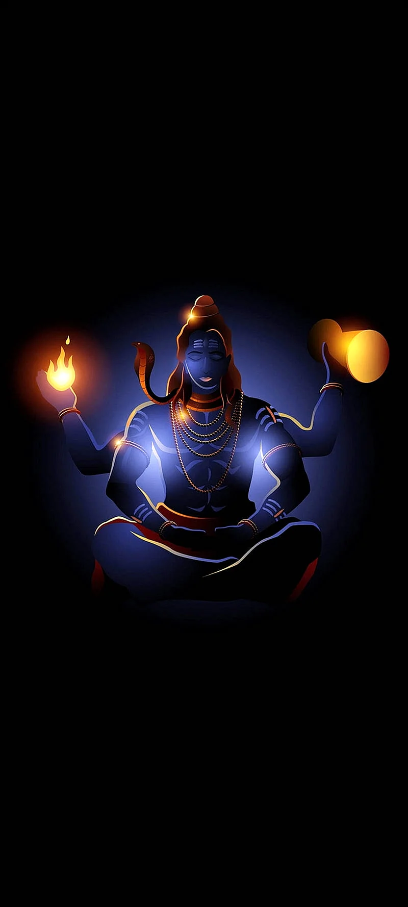 Shiva Darkness Wallpaper For iPhone