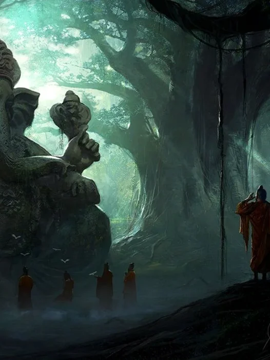 Shiva In Forest Wallpaper