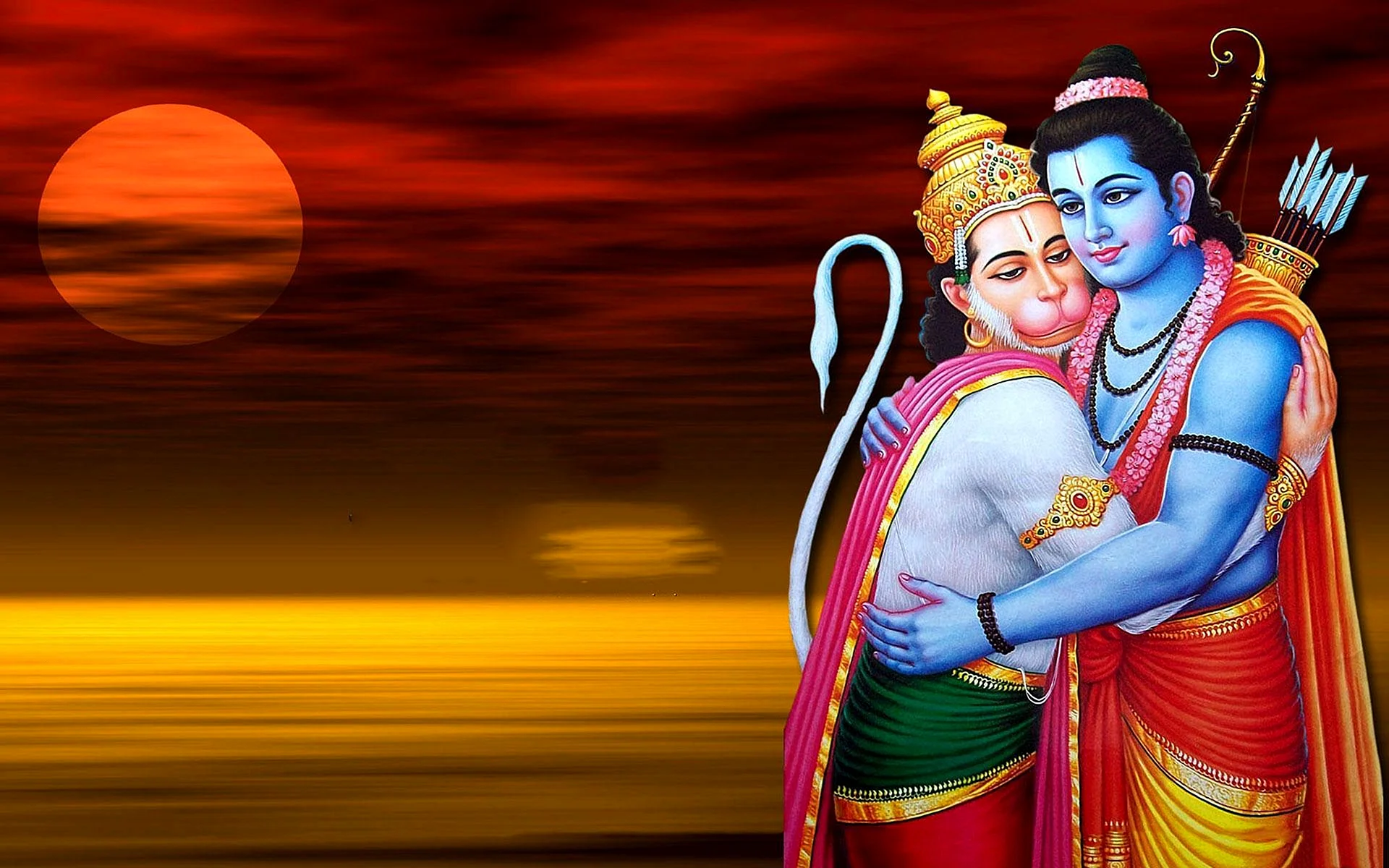 Shree Ram Hanuman Wallpaper