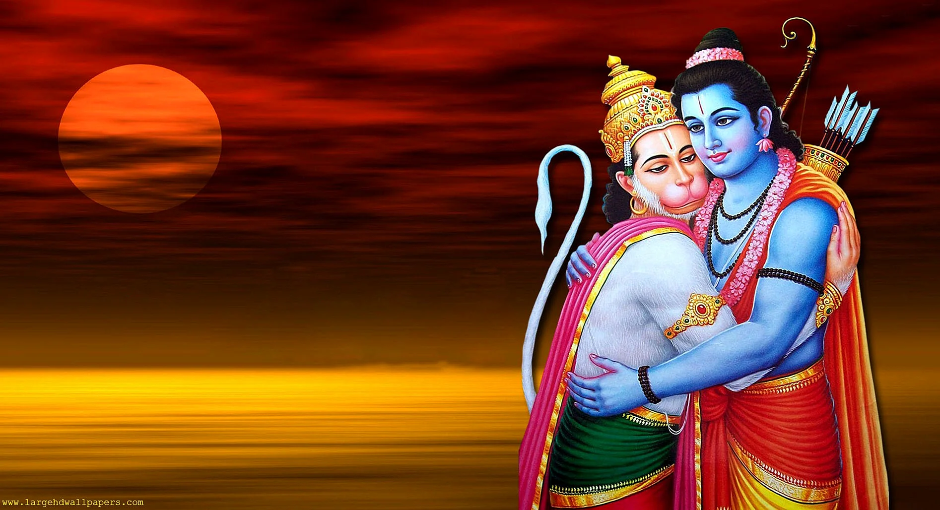 Shree Ram Hanuman Wallpaper