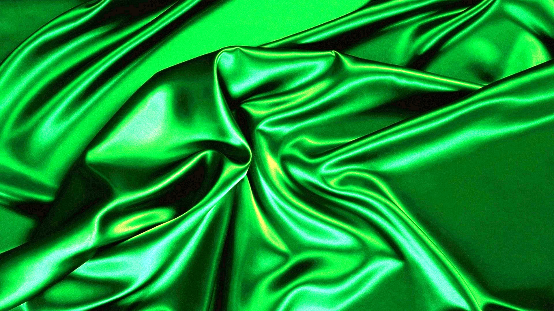 Silk Green Fabric Wallpaper