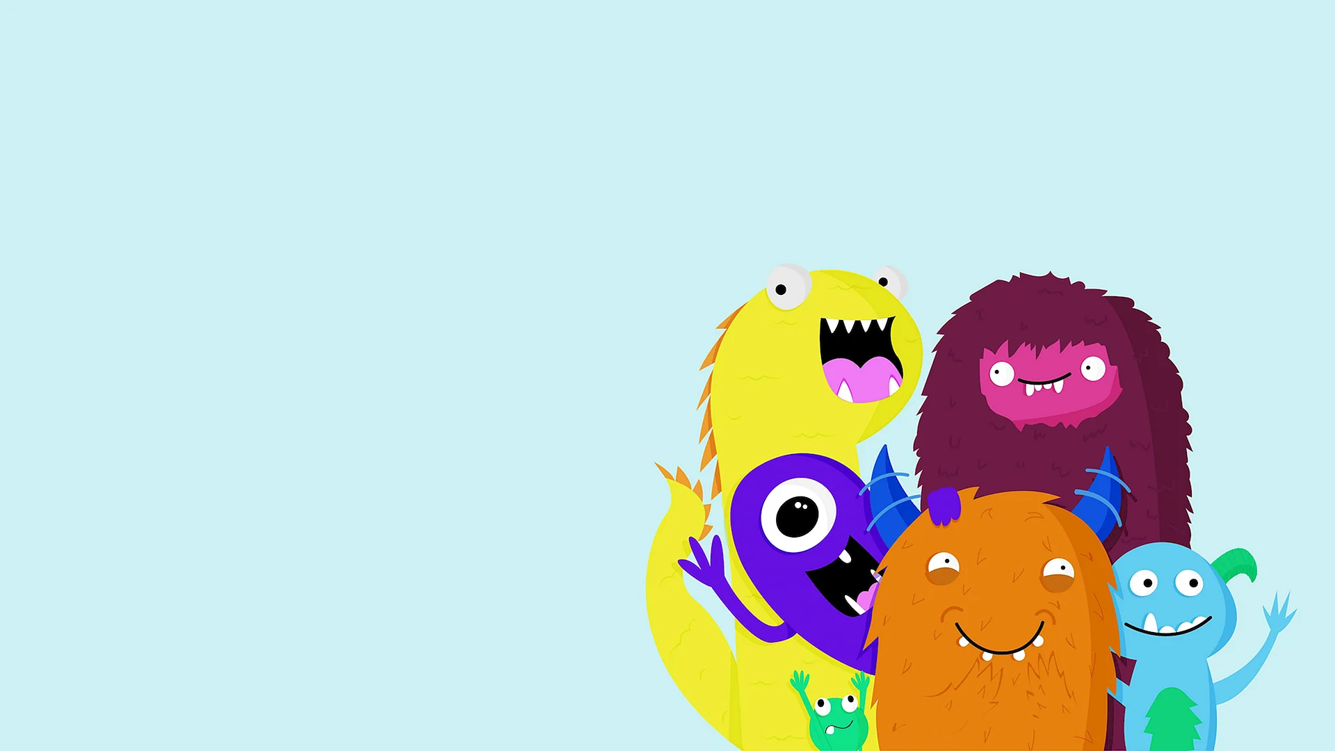 Silly Monster Background Wallpaper