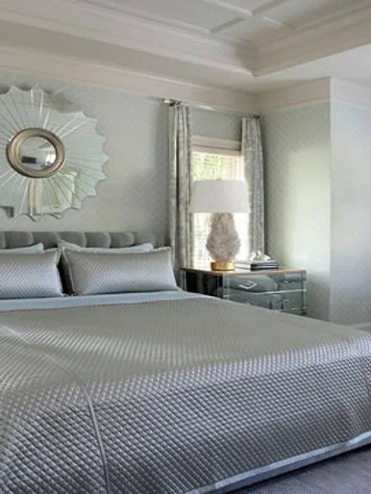 Silver Bedroom Wallpaper