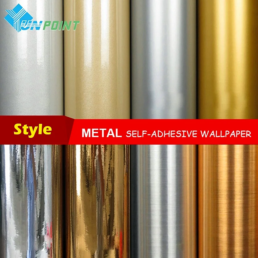 Silver Gold Metallic Effect Wallpaper