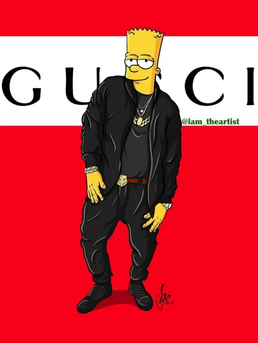 Simpson Gucci Wallpaper