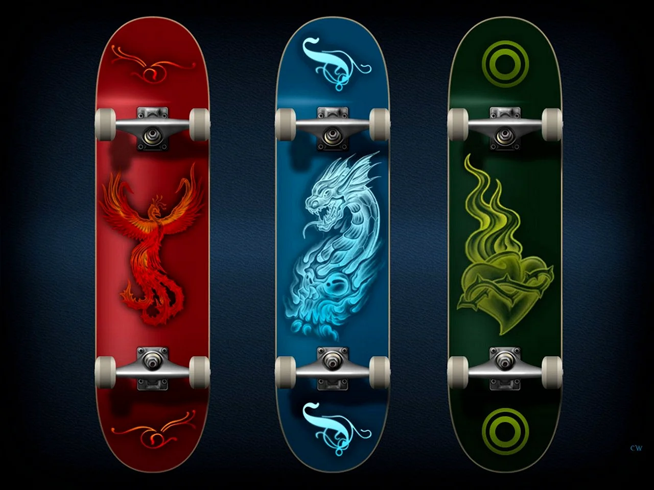 Skateboard Designing Wallpaper