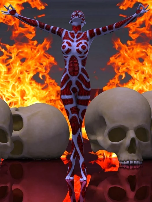 Skeleton Fire Wallpaper