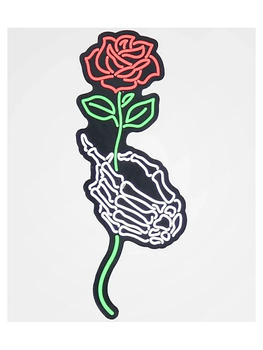 Skeleton Hand Holding Rose Wallpaper