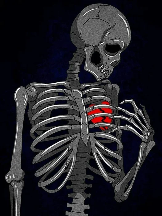 Skeleton Heart Wallpaper
