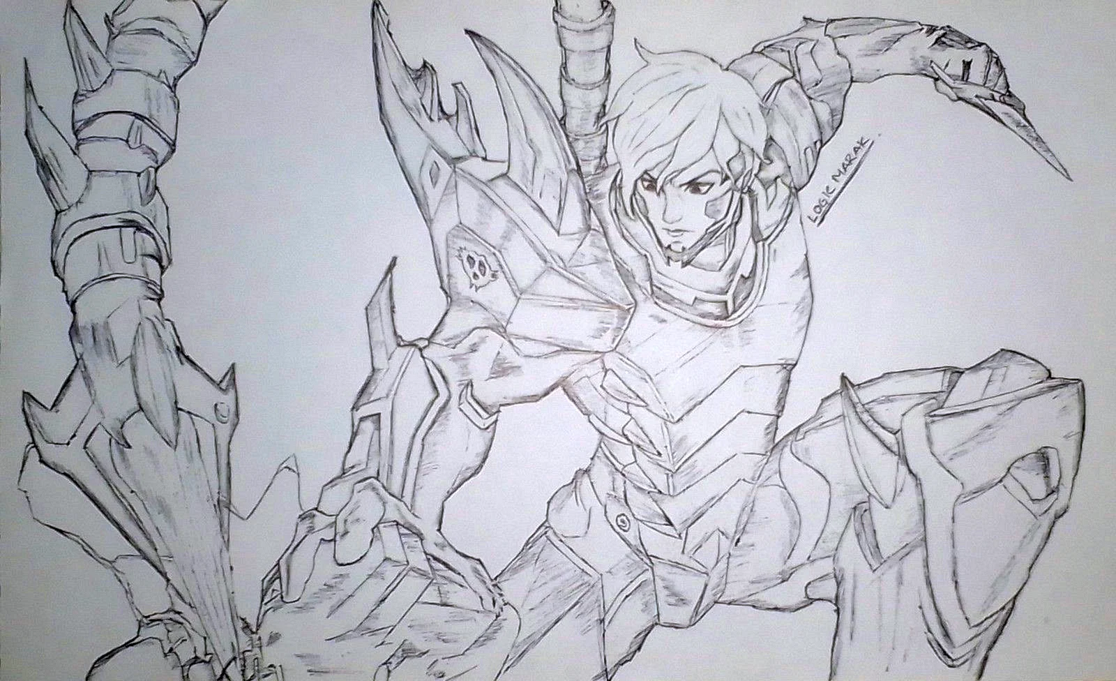 Sketsa Hero Ml Wallpaper