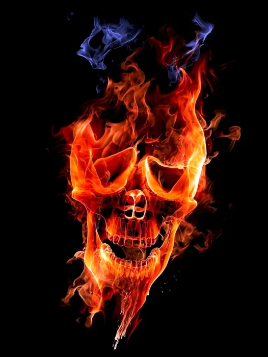 Skull Fire Wallpaper