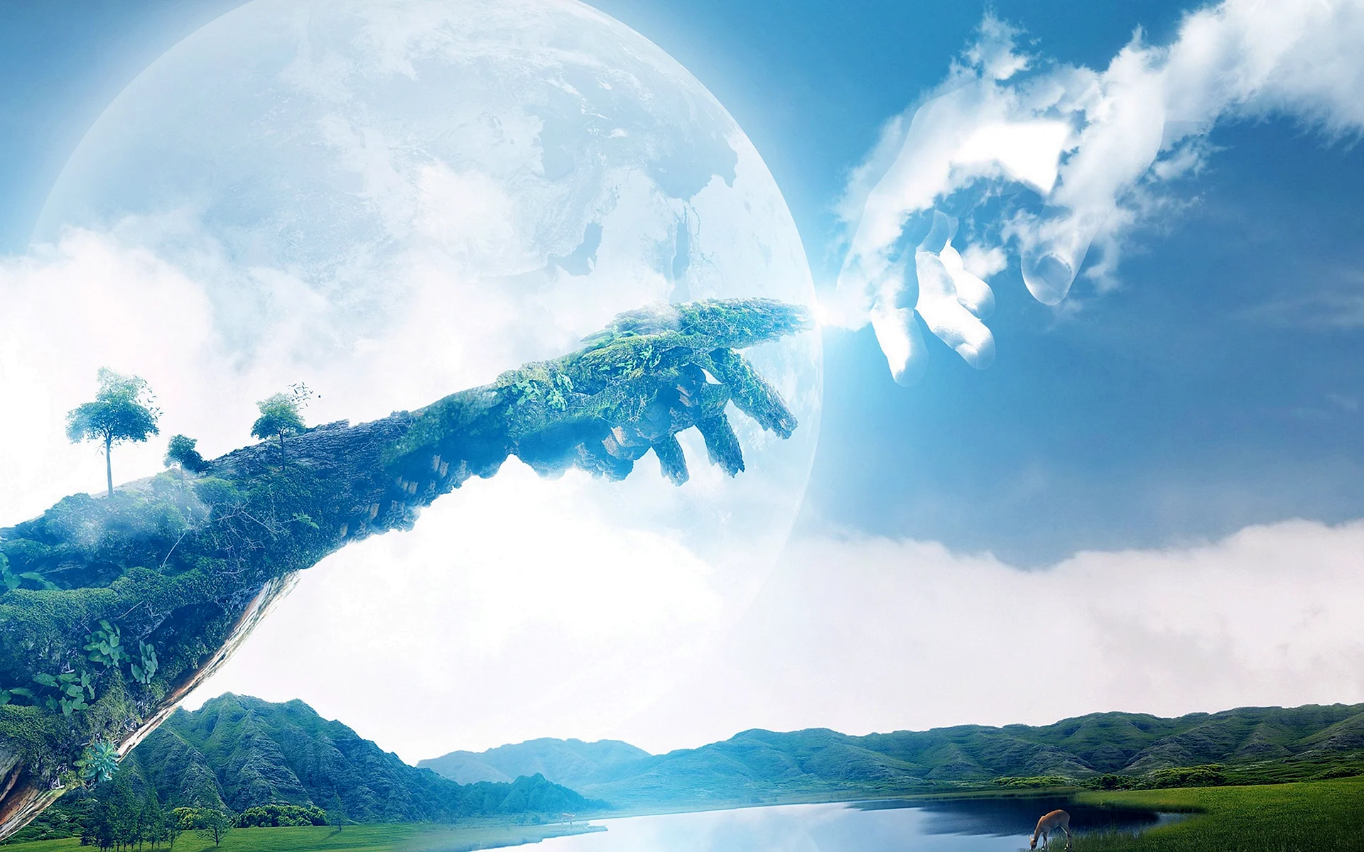 Sky And Earth Wallpaper