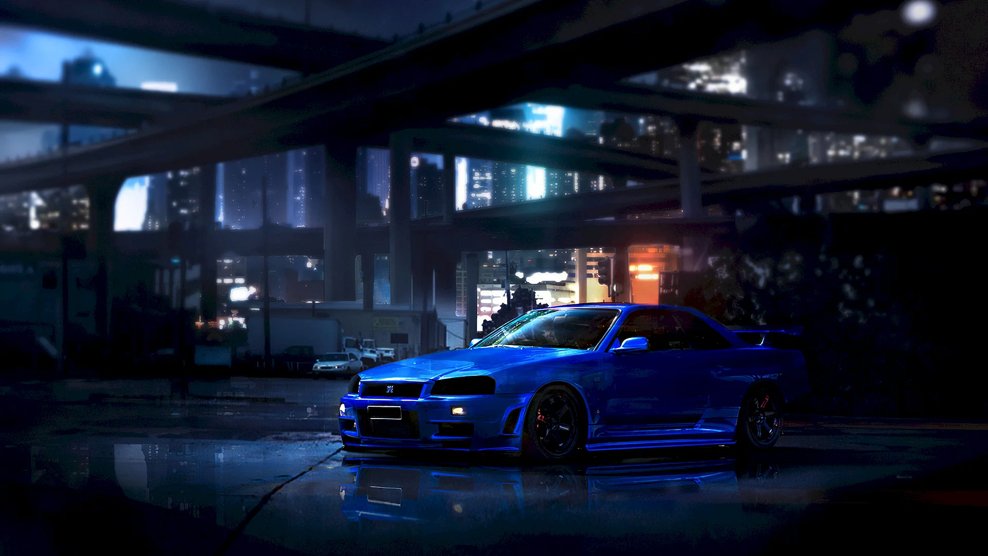 Skyline Gtr R34 Art Wallpaper