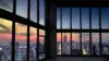 Skyline Window View Wallpaper