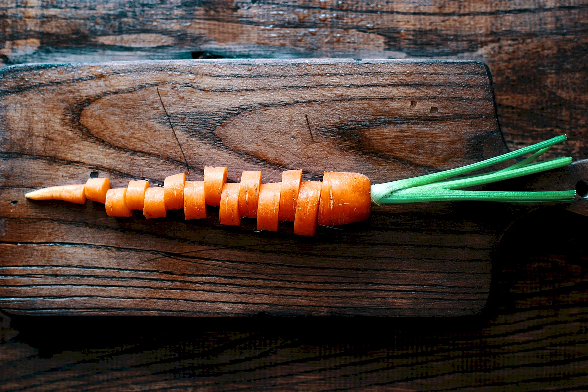 Sliced Carrots food Wallpaper