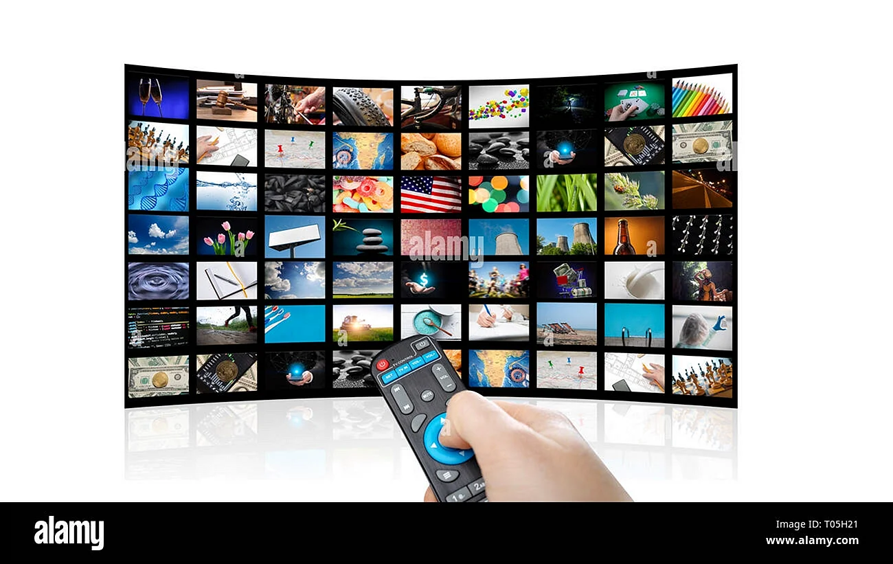 Smart Tv With A Set Of Devices Wallpaper