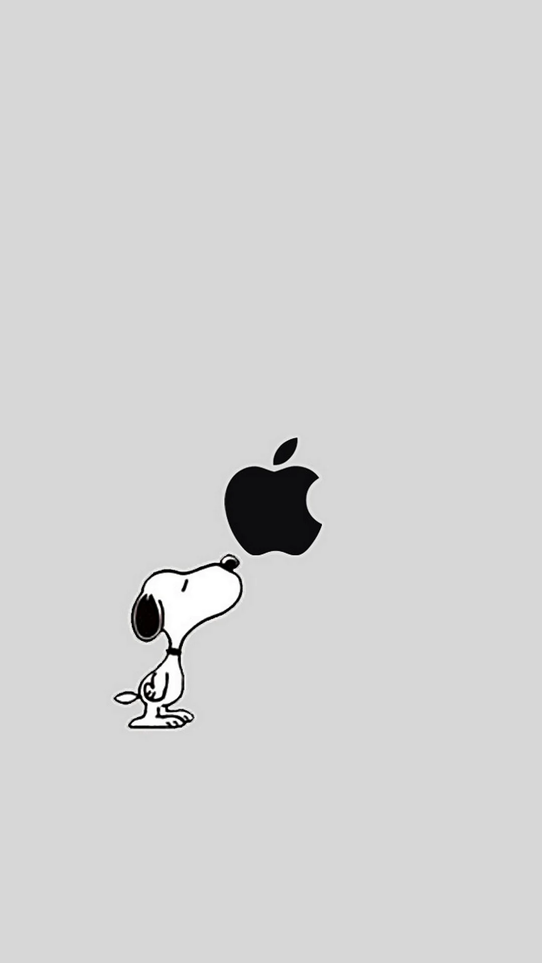 Snoopy Apple Wallpaper For iPhone