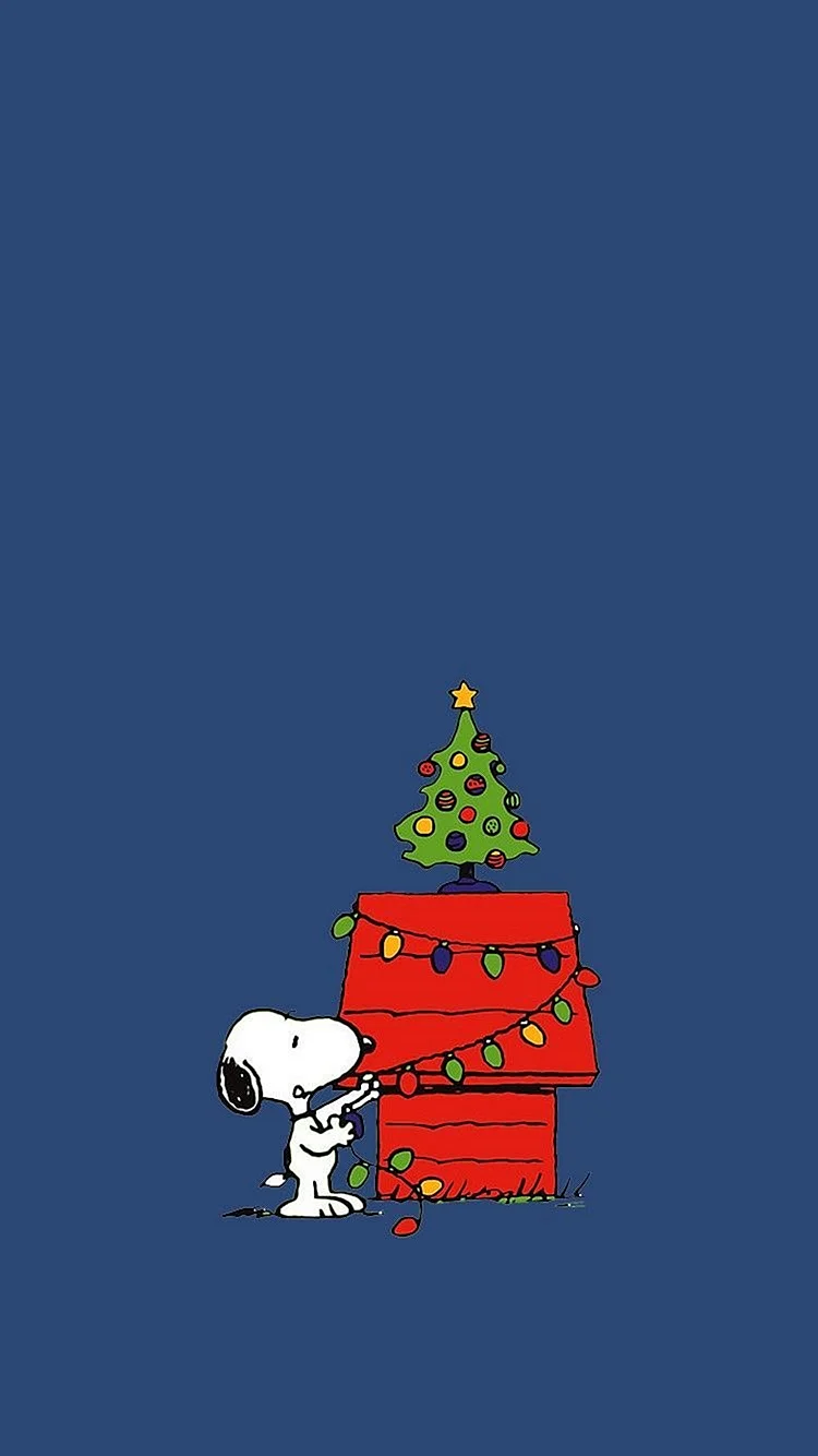 Snoopy Christmas Wallpaper For iPhone