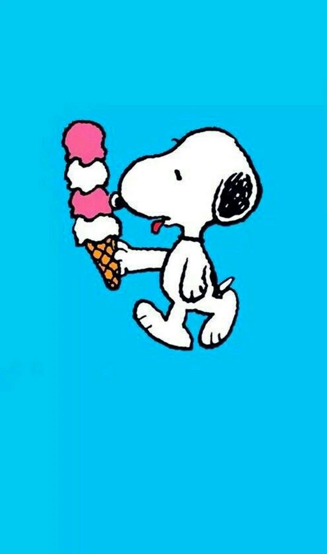 Snoopy Ice Wallpaper For iPhone