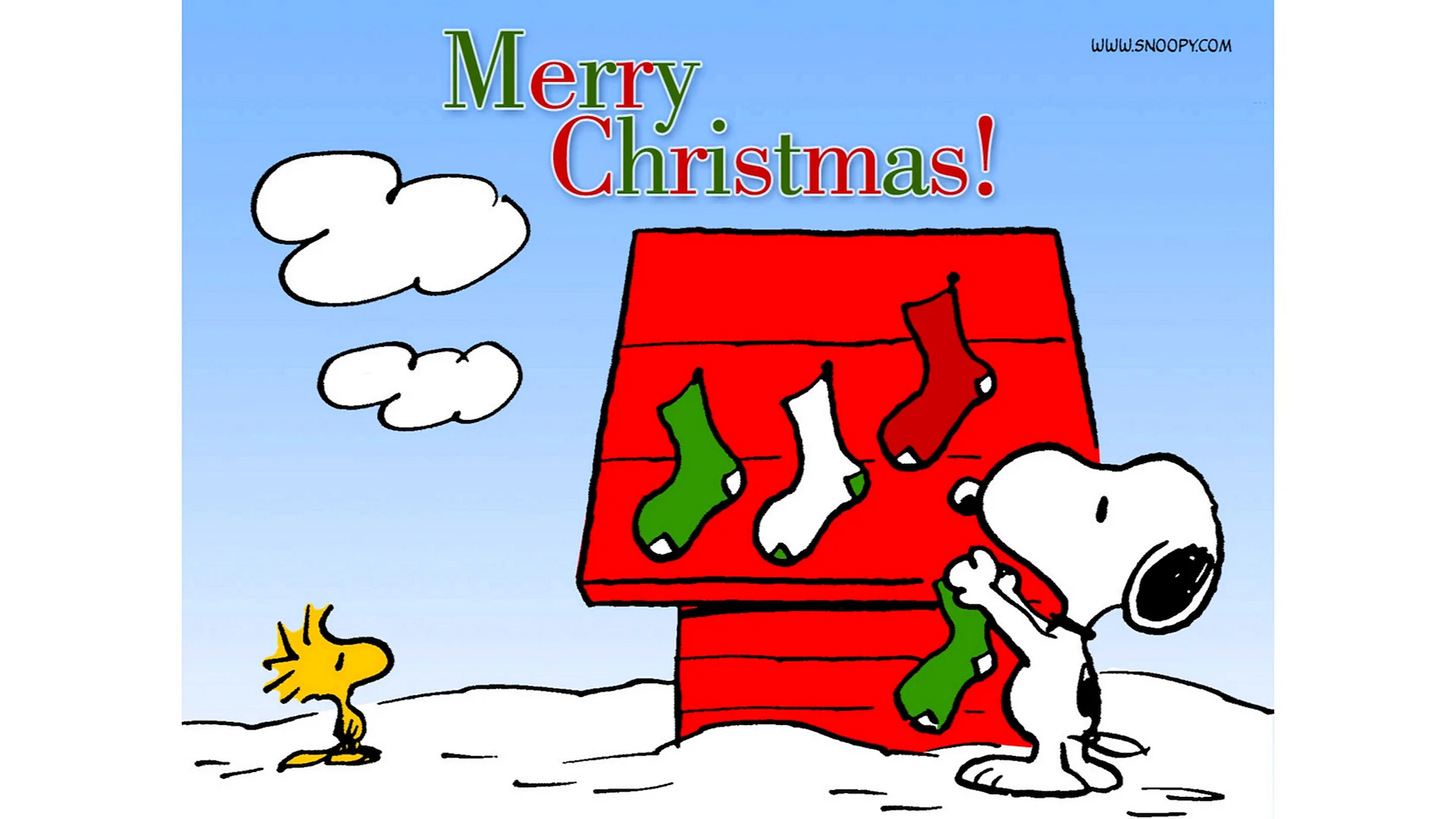 Snoopy Merry Christmas Wallpaper