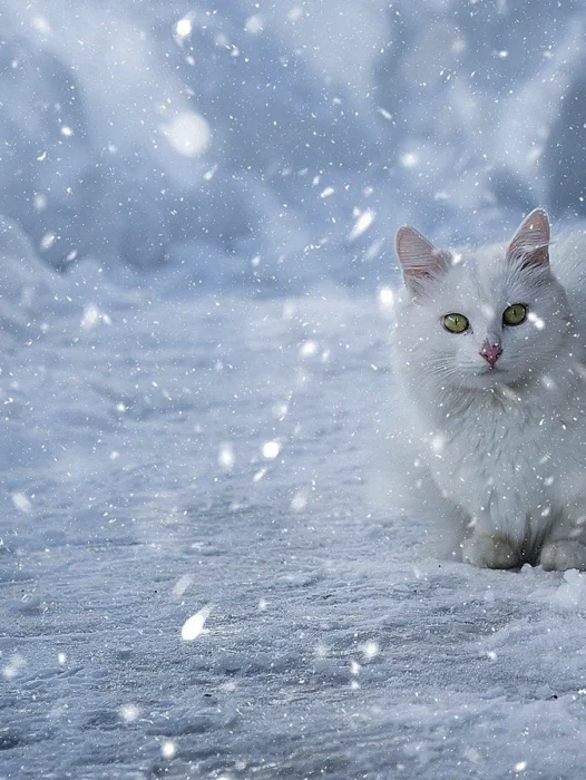 Snow Cats Wallpaper