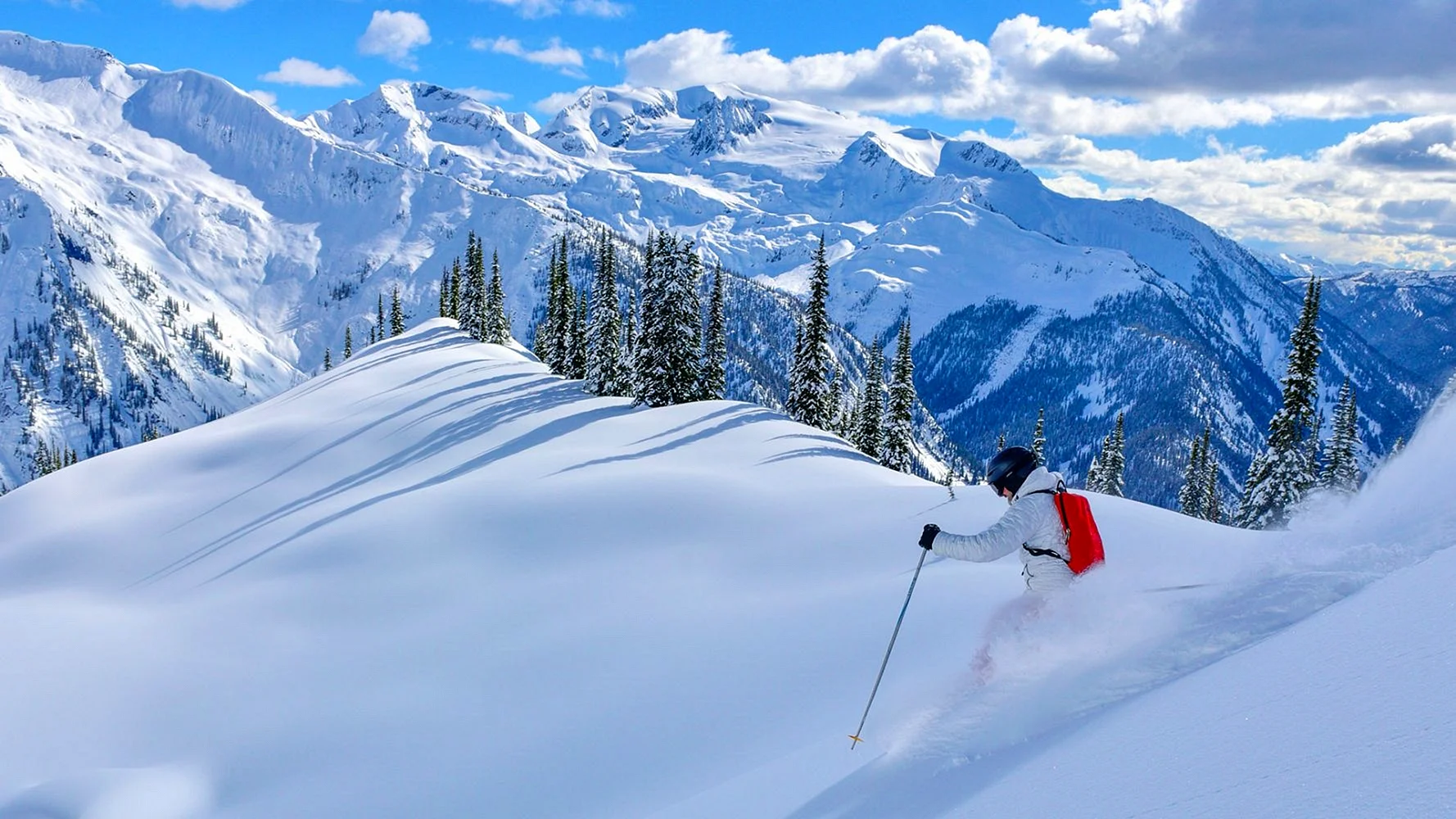 Snow Skiing Wallpaper