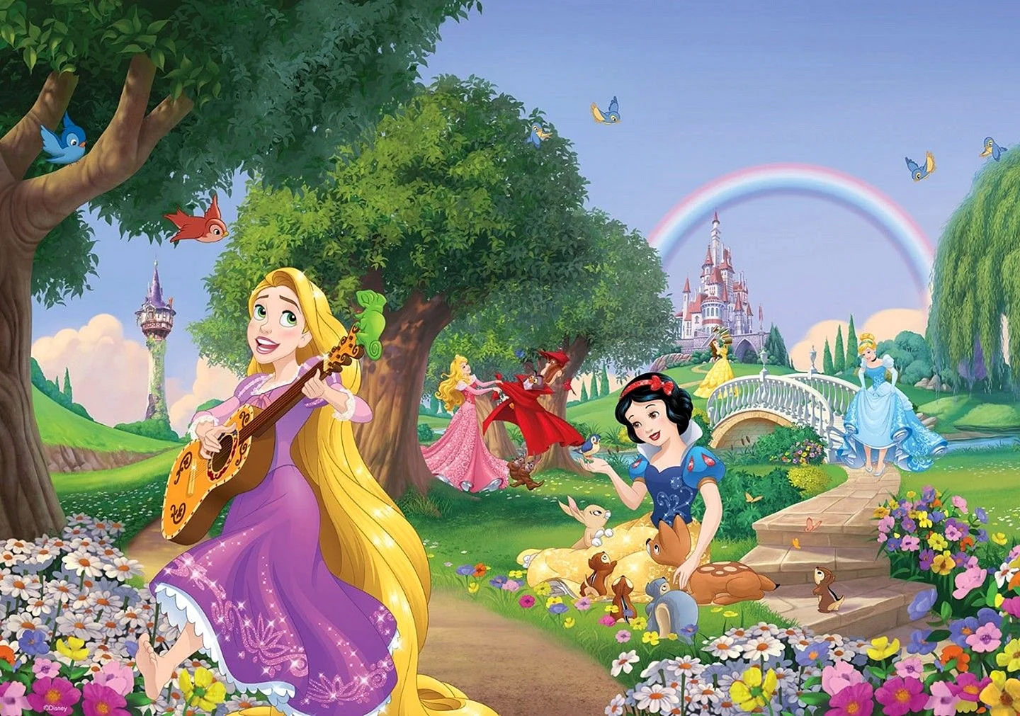 Snow White And Rapunzel Wallpaper