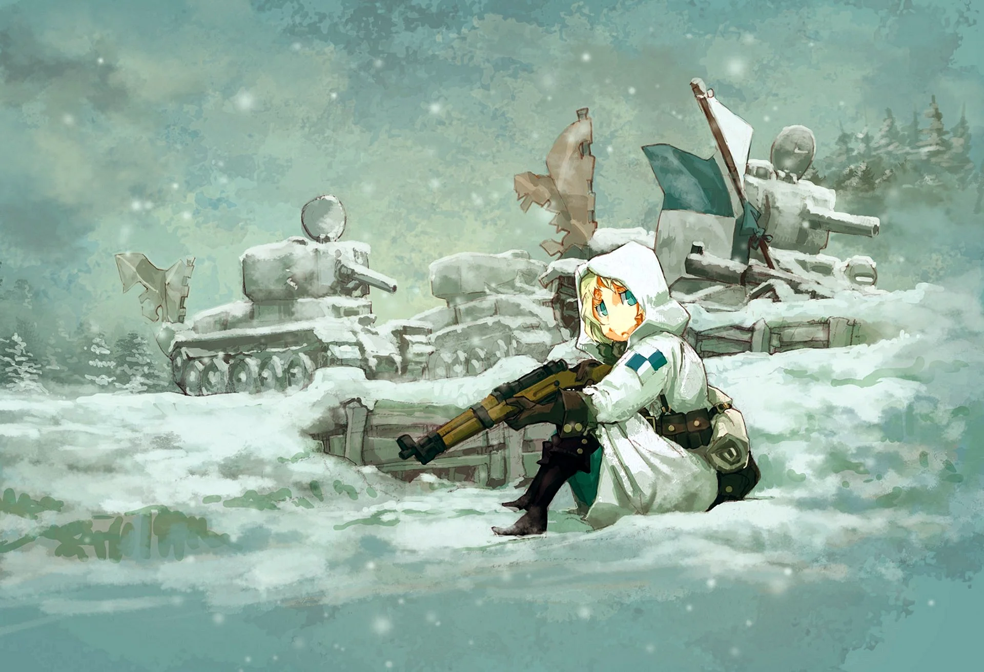 Soviet Soldier Anime Wallpaper