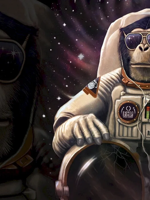 Space Monkey Wallpaper
