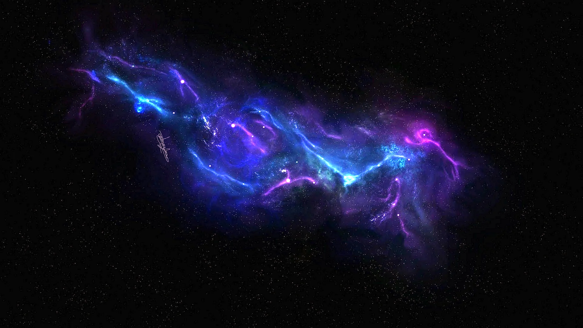 Space Wave Wallpaper