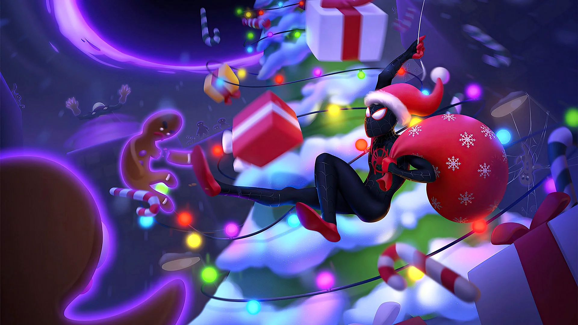 Spider Man Christmas Wallpaper