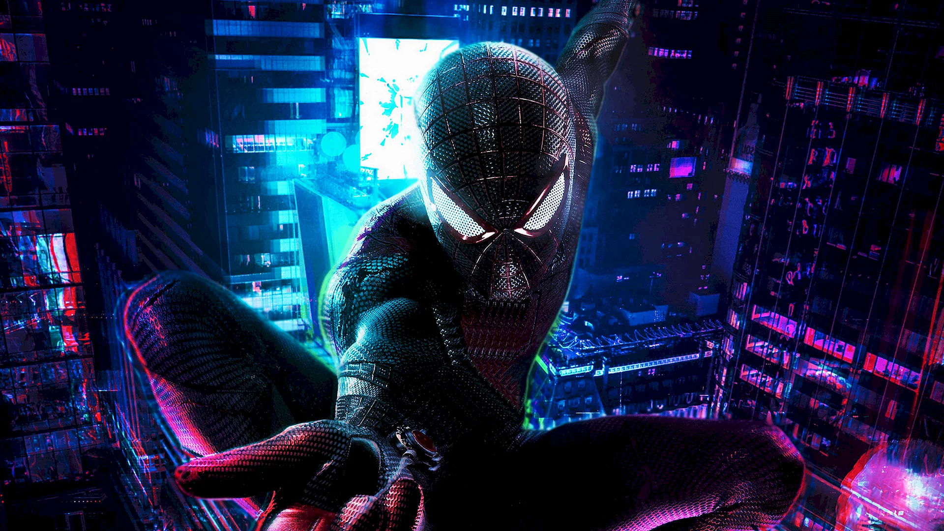 Spider Man Cyberpunk Wallpaper