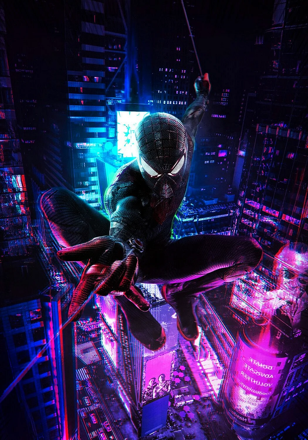 Spider Man Cyberpunk Wallpaper For iPhone