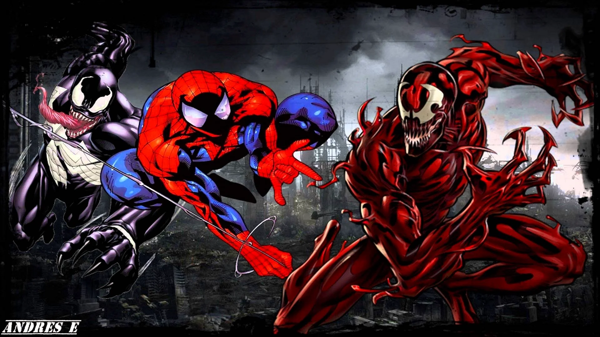 Spider-Man And Venom Maximum Carnage Wallpaper