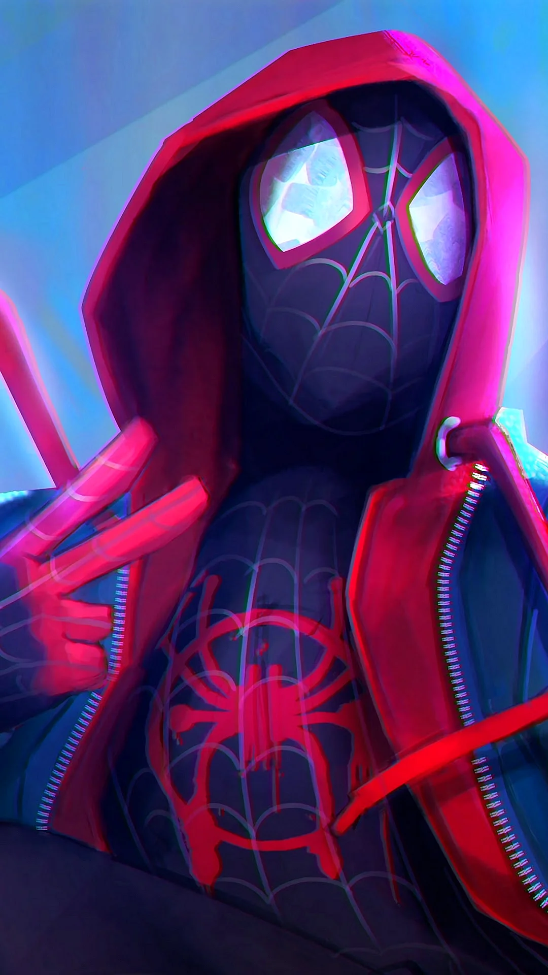 Spiderman Into The Spider Verse Miles Morales Wallpaper For iPhone