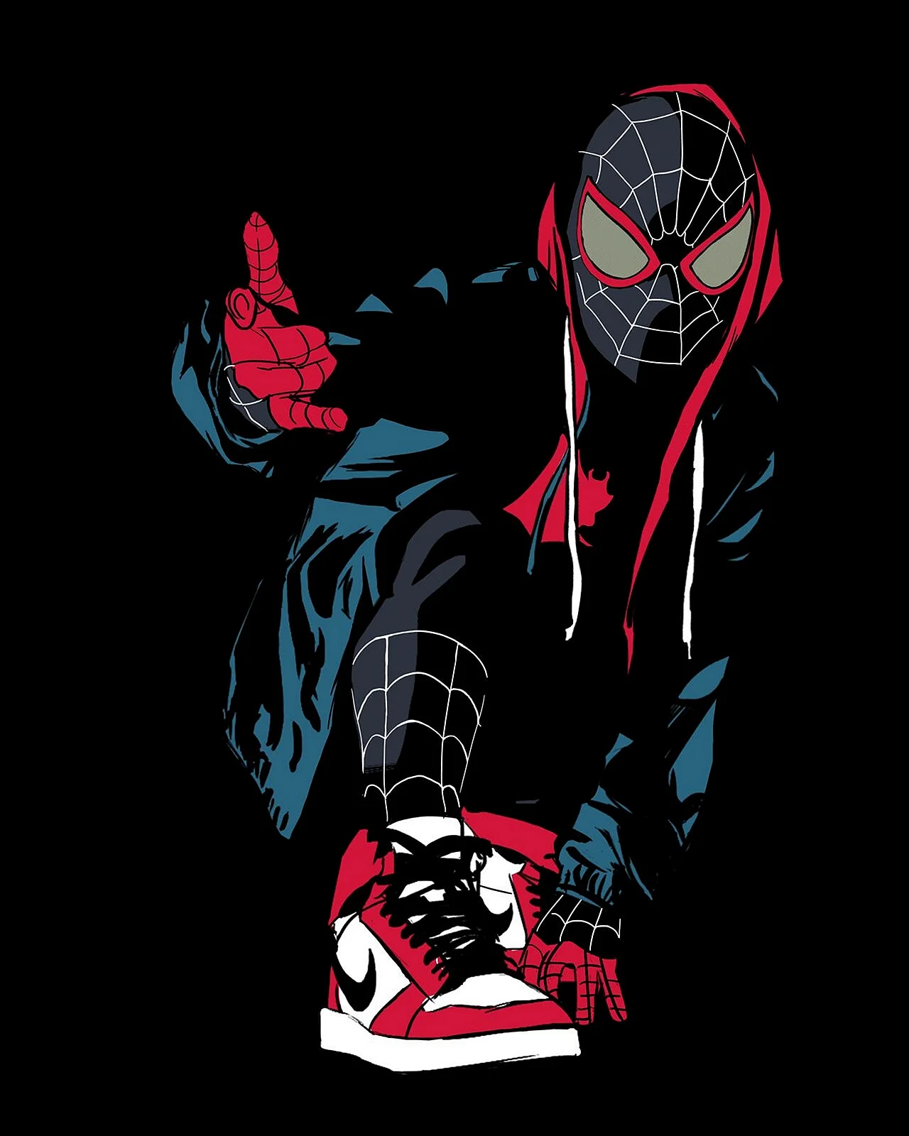 Spiderman Miles Morales Game Personnage Wallpaper For iPhone