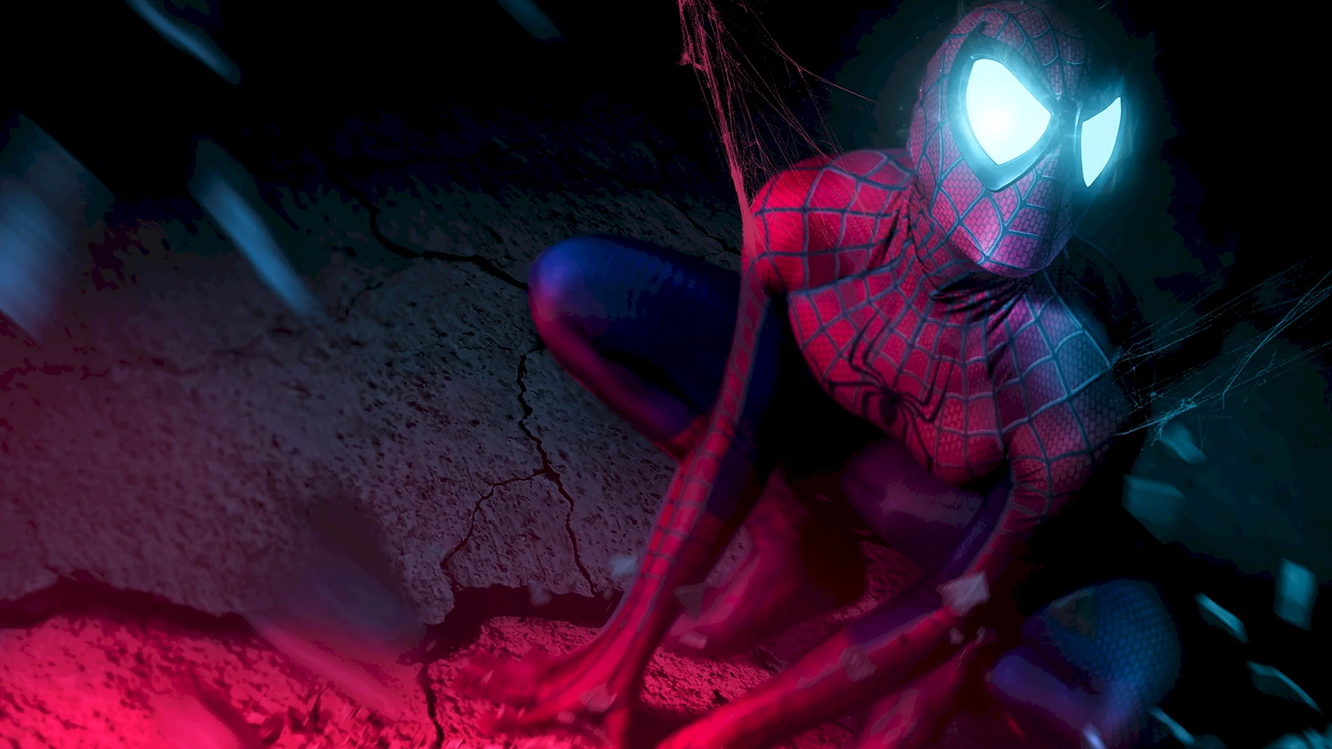 Spiderman Neon Wallpaper