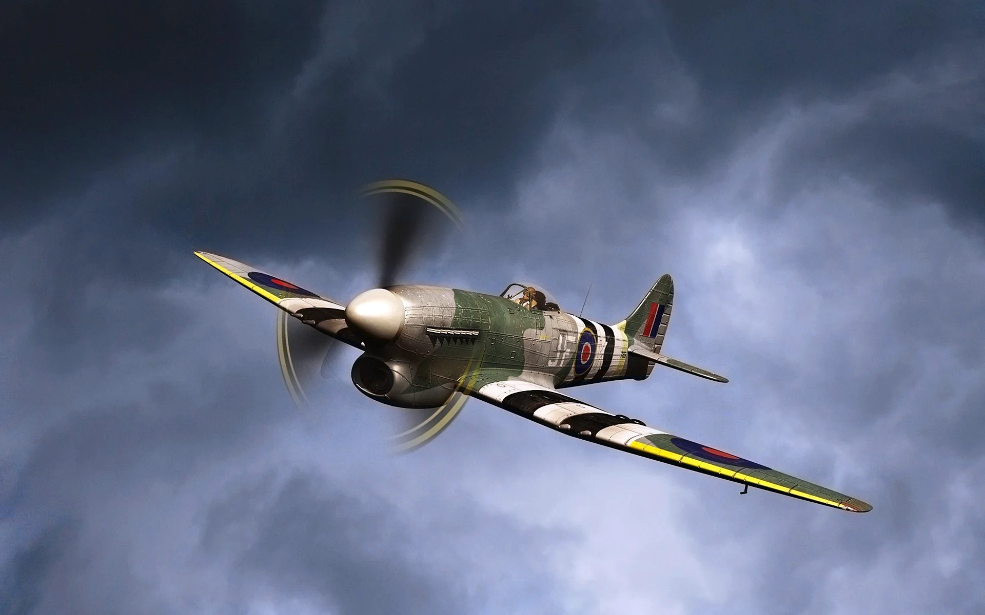 Spitfire Plane Sky Wallpaper