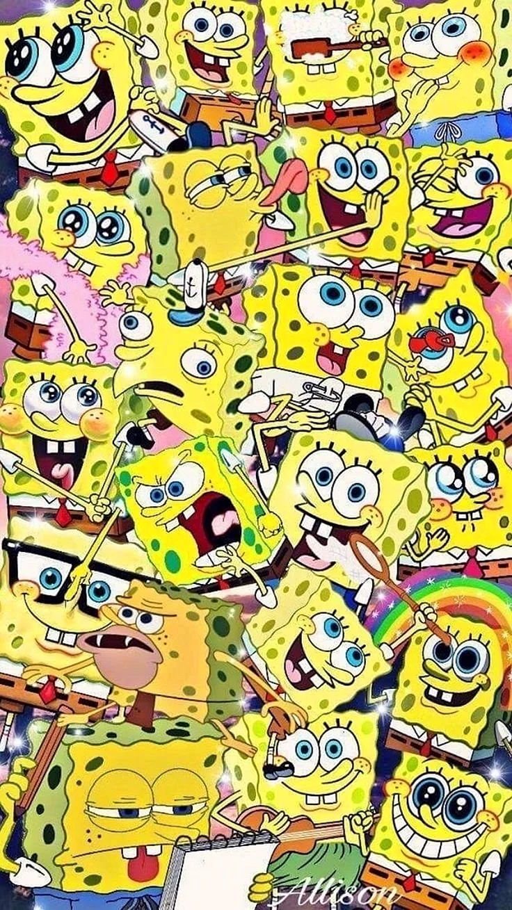 Spongebob Art Wallpaper For iPhone