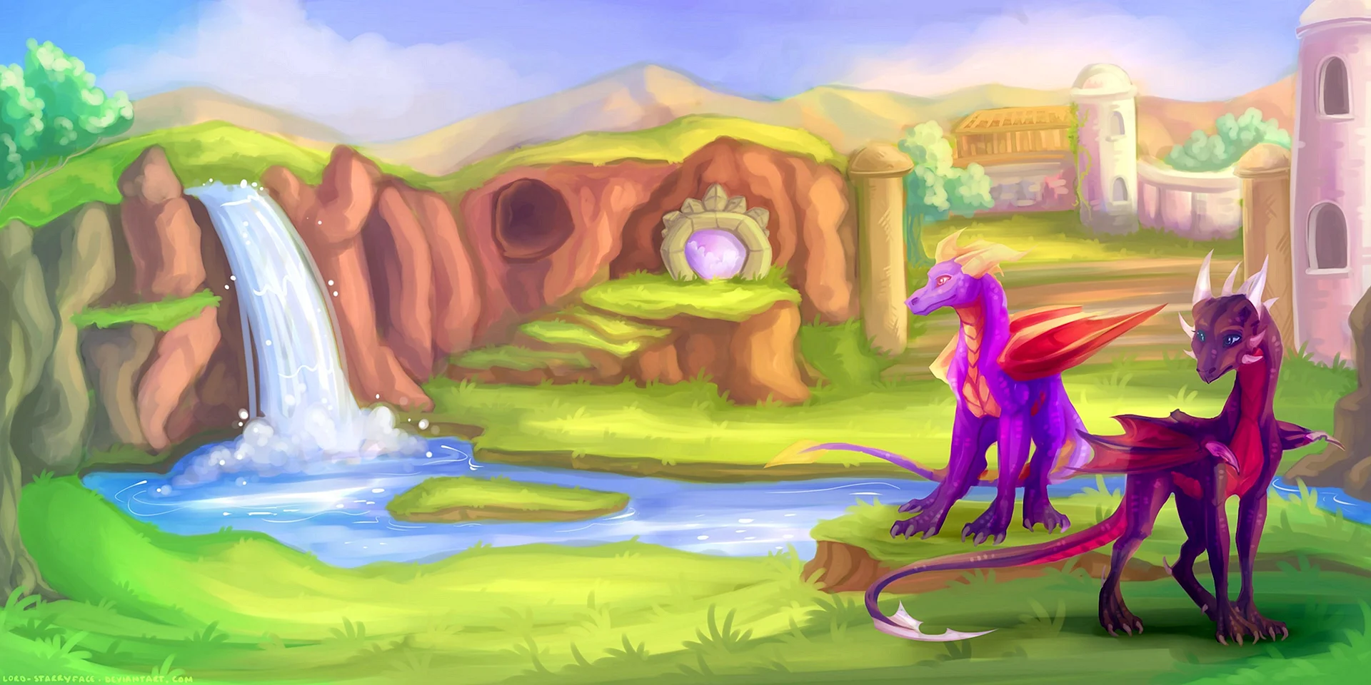 Spyro The Dragon Art Wallpaper
