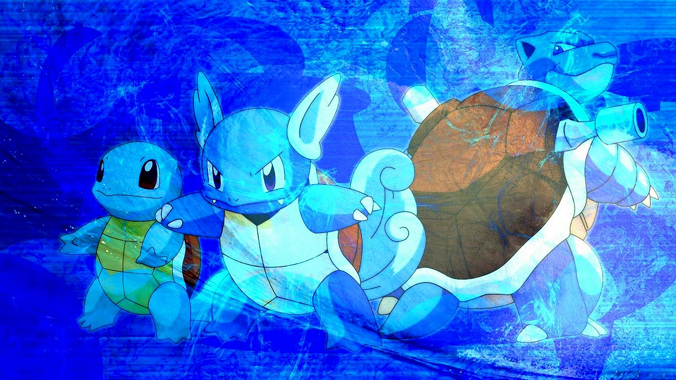 Squirtle Evolution Wallpaper