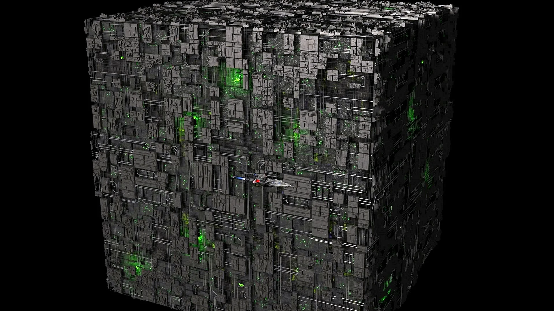 Star Trek Borg Cube Wallpaper